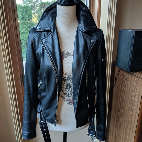 for all mankind leather jacket